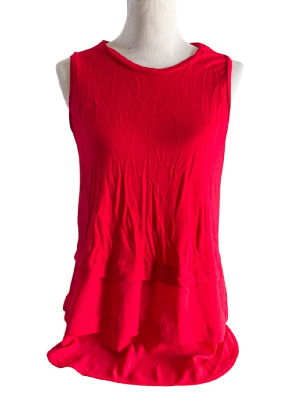 🌼5 for $25🌼 Michael Kors Red Layered Sleeveless Tank Top Size M